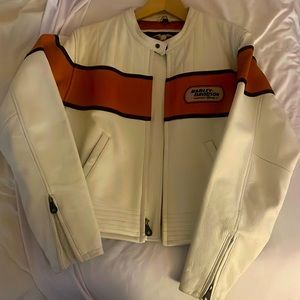 A Harley Davison leather jacket